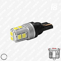 Лампа LED цоколь T10 (W3W/W5W, бесцокольная), 12-24 В, SMD 2835*10 (белый)