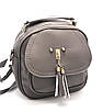 Женский рюкзак с кисточкой Серый, фото 2
