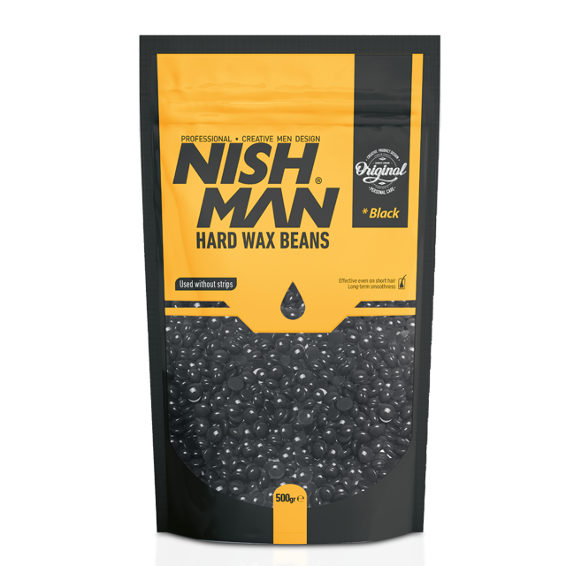 Воск Для Депиляции В Гранулах Nishman Professional HARD WAX BEANS (Черный) 500 г