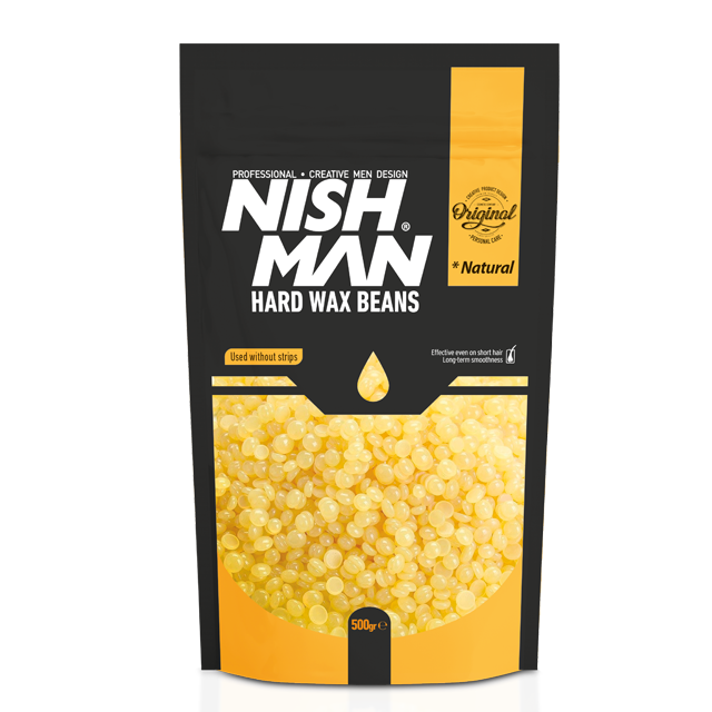 Віск для депіляції в гранулах Nishman Professional Hard Wax Beans Natural 500г