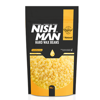 Віск для депіляції в гранулах Nishman Professional Hard Wax Beans Natural 500г