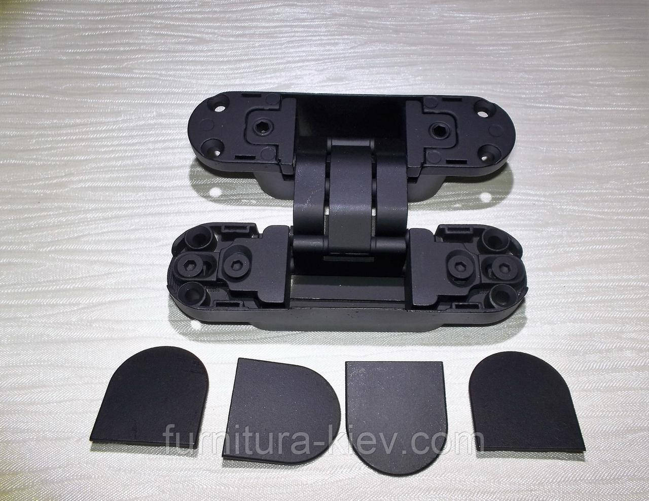 Прихована петля Otlav мат. чорна, фото 1