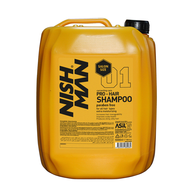Шампунь для волосся професійний Nishman Salon Size Shampoo з кератином 5л