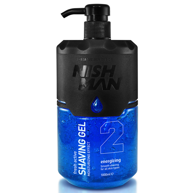 Гель для гоління Nishman No2 Energizing Shaving Gel з дозатором 1000 мл