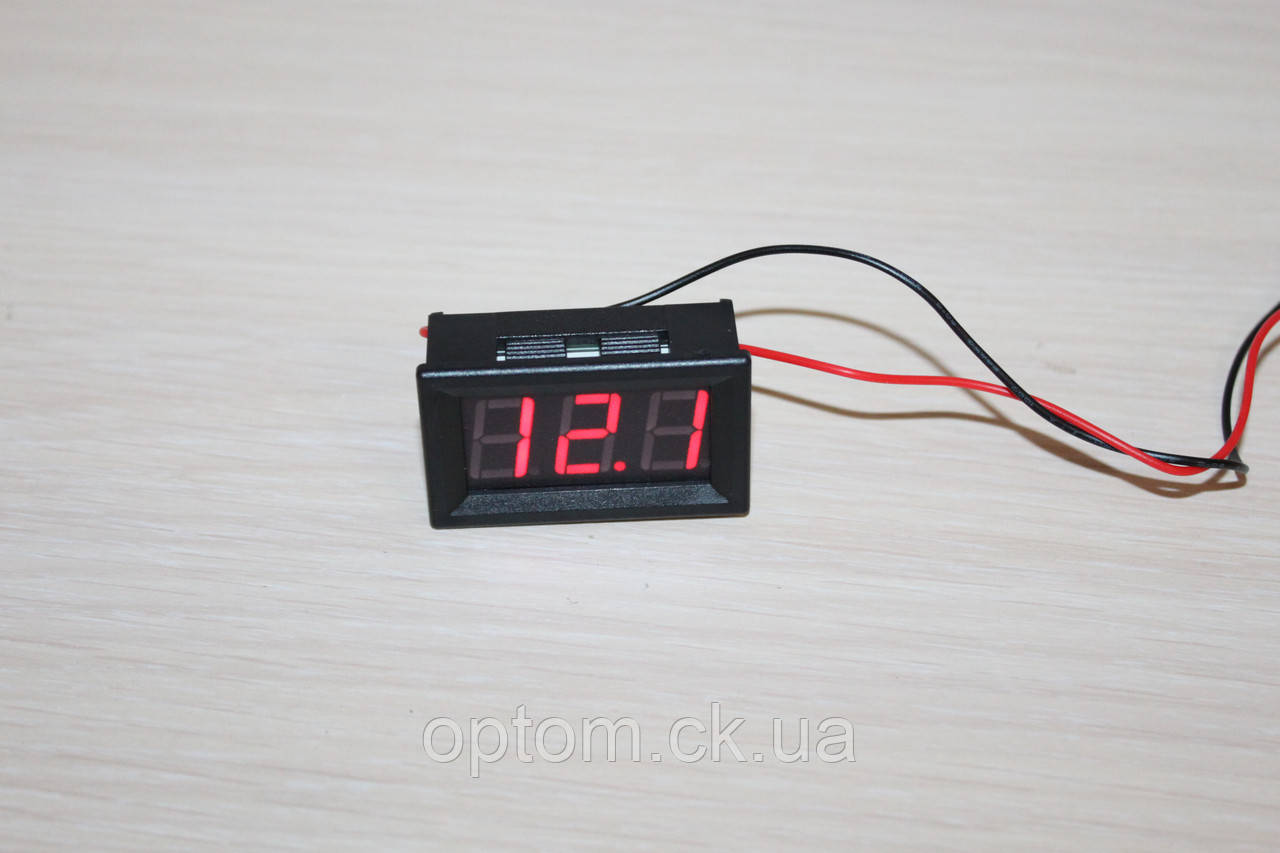 Вольтметр DC 4.5-120V D-SUN Red цифри