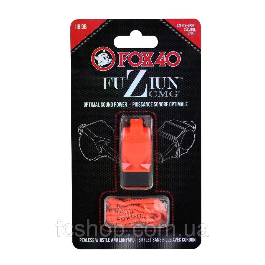 Свисток з ремінцем на шию FOX 40 Original Whistle Fuziun CMG 8603-0308, Жовтогарячий, Розмір (EU) — 1SIZE
