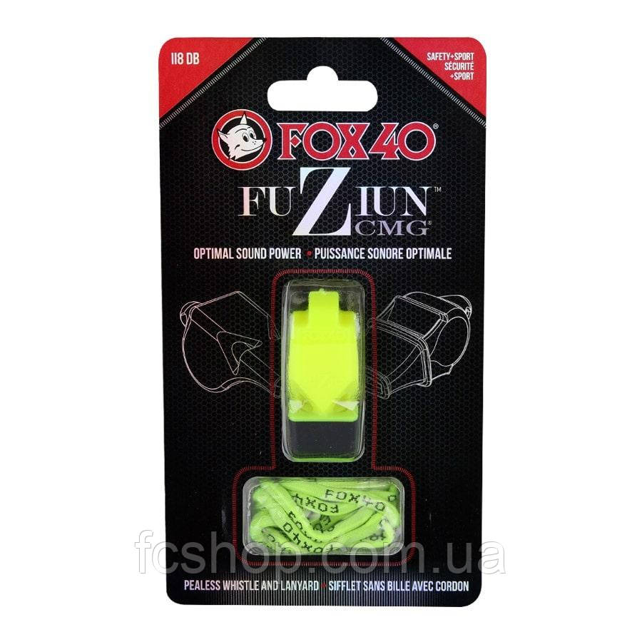 Свисток з ремінцем на шию FOX 40 Original Whistle Fuziun CMG 8603-1308, Салатовий, Розмір (EU) — 1SIZE