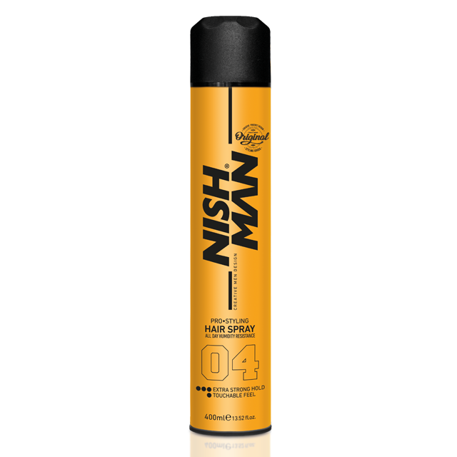 Спрей для фіксації волосся Nishman Extra Strong #04 (Дуже Синя Фіксація) 400 мл
