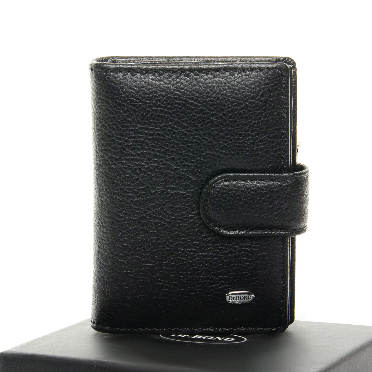 Правник шкіряний Dr.BOND 8 x 10,5 x 2 см Чорний (m50)