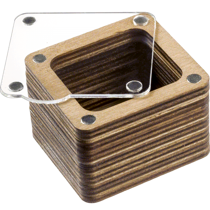 Скринька для бісеру з прозорою кришкою FLZB(N)-006