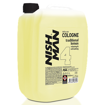 Одеколон після гоління Nishman №4 Lemon After Shave Cologne (Лимон) 5л, каністра