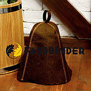 Шапка для бані та сауни FassbinderTM кольорова повсть (коричневий) daymart