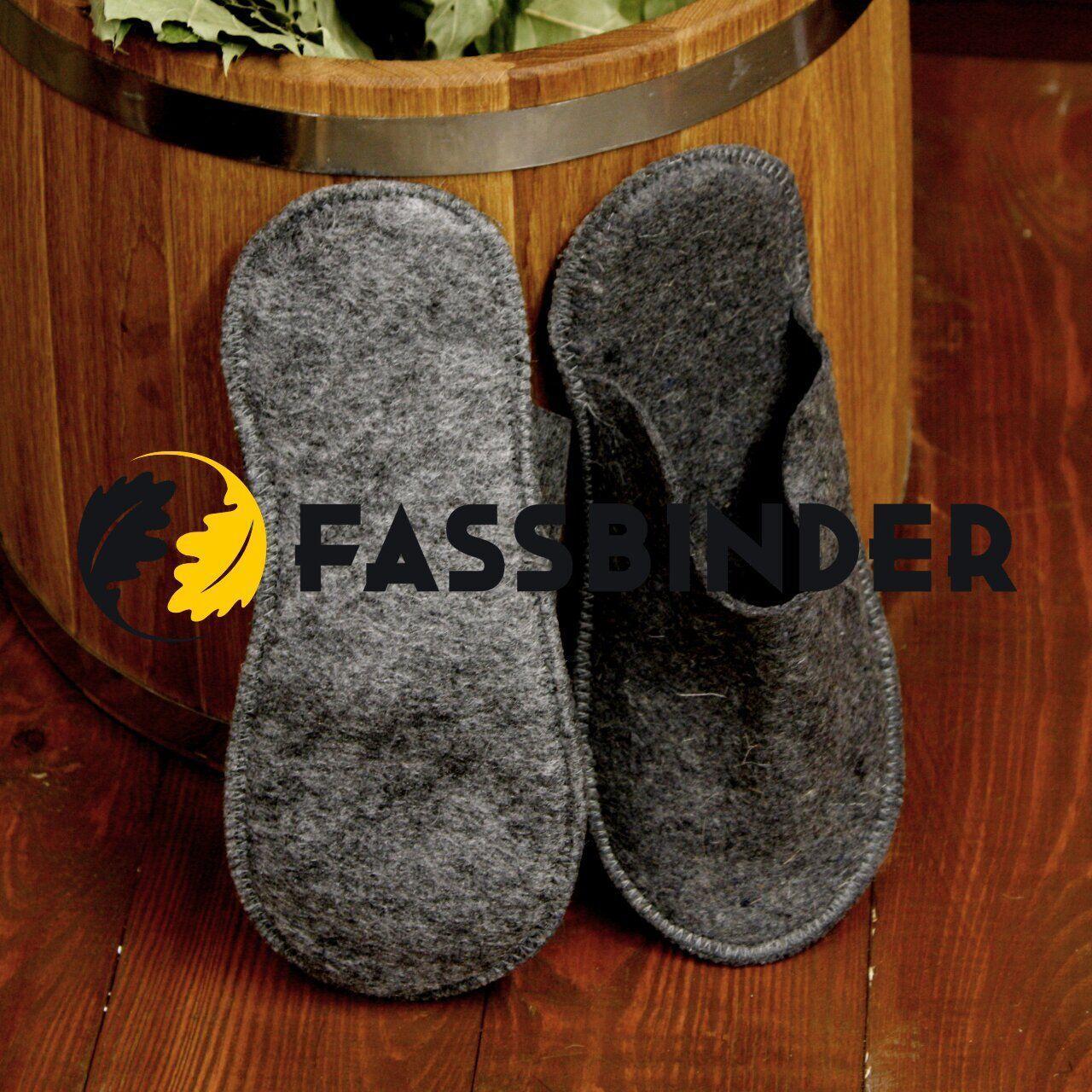 Капці для бані та сауни маленькі класичні FassbinderTM, сірий повсть daymart