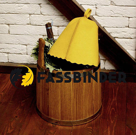Шапка для лазні та сауни Fassbinder™ кольоровий повсть (жовтий) 7trav, фото 2