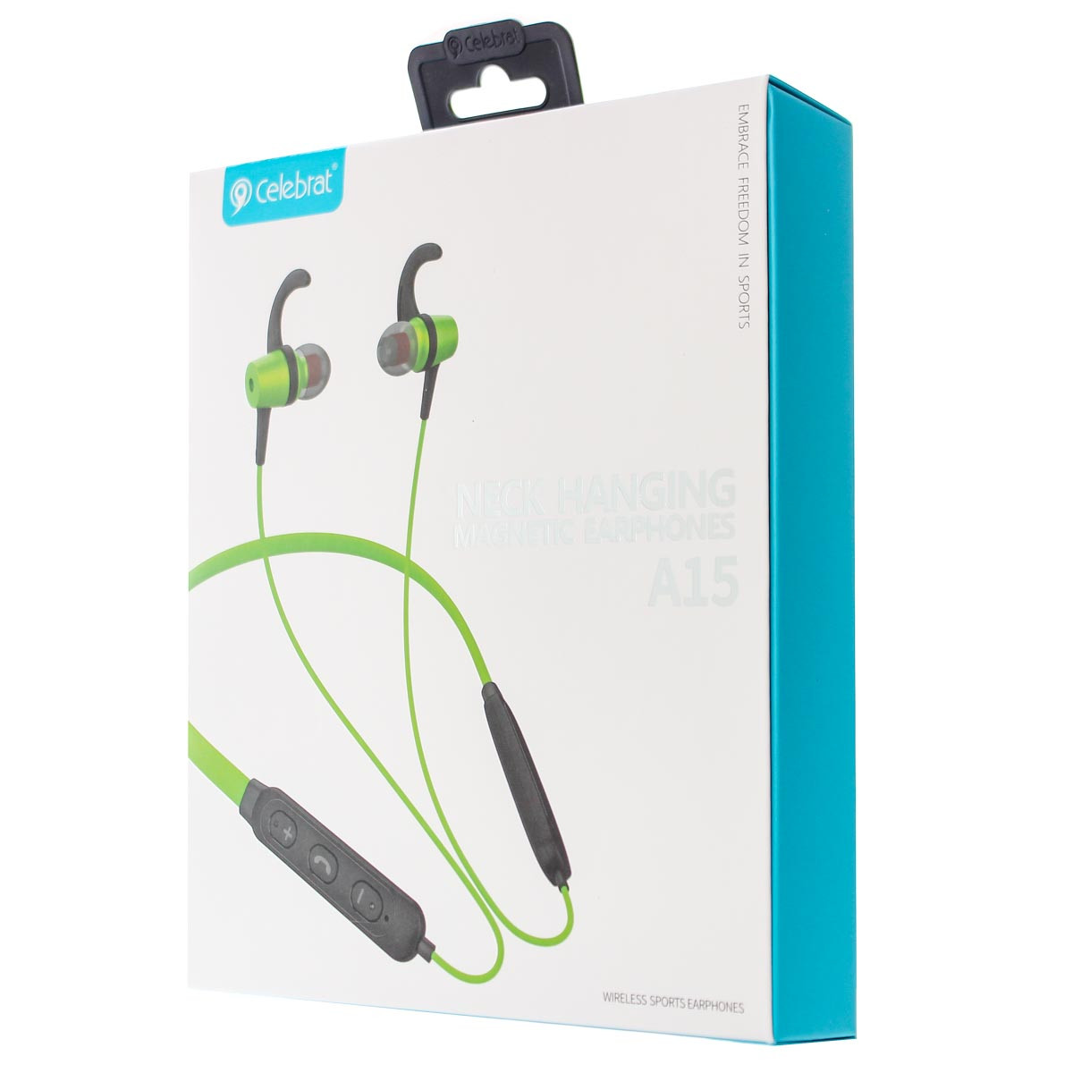 Навушники bluetooth Celebrat A15 салатовий 165970, фото 1