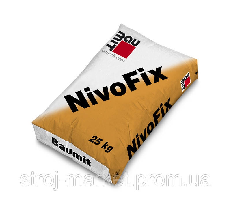 Суміш для приклеювання ППС плит утеплювача Baumit NivoFix, 25 кг