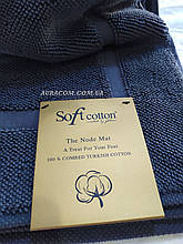 Килимок - рушник для ніг, люксова серія, Soft cotton, Node графітовий, Туреччина