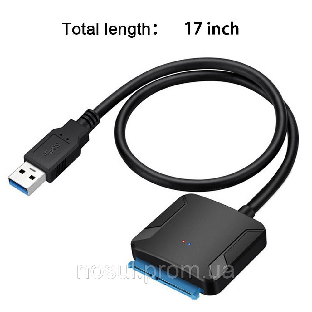 Адаптер USB 3.0 - SATA (22+7) UASP с возможностью подачи доп.питания (3,5 мм) для 3,5' HDD (NAS) - фото 3 - id-p1142901662