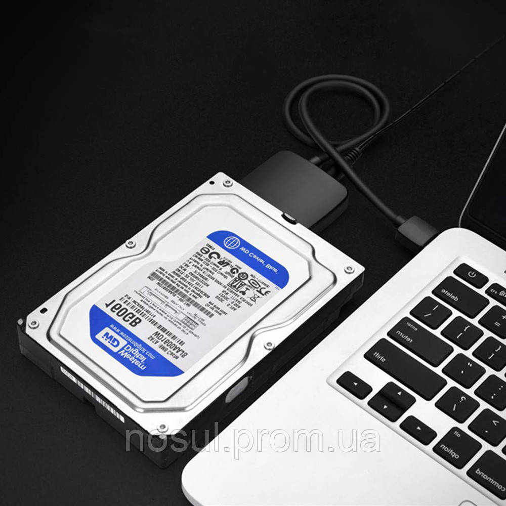 Адаптер USB 3.0 - SATA (22+7) UASP с возможностью подачи доп.питания (3,5 мм) для 3,5' HDD (NAS) - фото 5 - id-p1142901662