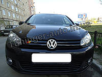 Мухобойка, дефлектор капота Volkswagen Golf 6 2008-2012 (EGR)