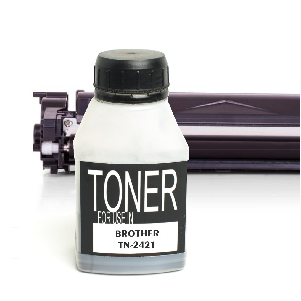 Тонер для Brother DCP-L2512D (підвищеного картриджа), 80 г / флакон (1 х заправка) (TNB-DCP-L2512D-BK-80G), фото 1