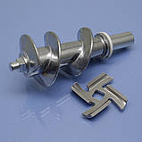 Оригінал шнек та ніж для м'ясорубки Atlanta ATH-375, фото 2