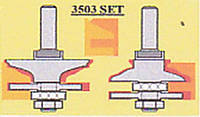 Фрезы 3503 set d12 концевые "GLOBUS" (Мебельная обвязка с термошвом)