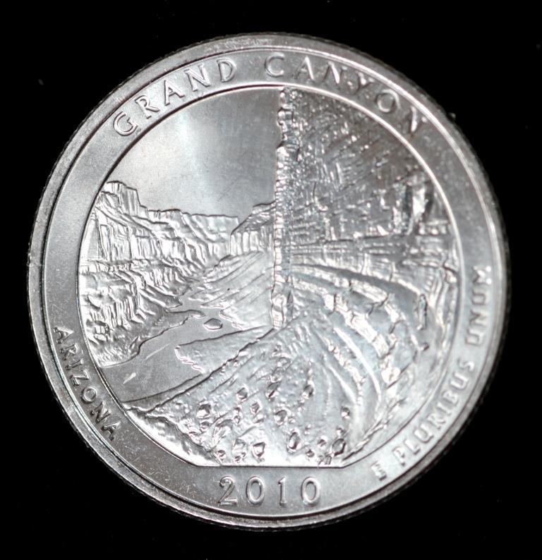 Монета США 25 центів 2010 р. Національний парк Гранд-Каньйон