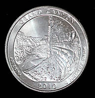 Монета США 25 центів 2010 р. Національний парк Гранд-Каньйон