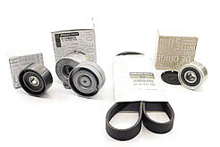 Комплект ремінь+натяжний механізм+ролик (+AC) на Рено Майстер 1.9 dCi - Renault (оригінал) 117208353R