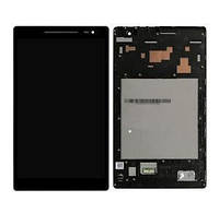 Дисплей для Asus ZenPad S 8.0 Z580C с сенсором (тачскрином) и рамкой черный Оригинал (Тестирован)