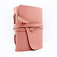 Шкіряний блокнот-щоденник рожевий 20.5*15 см, фото 7