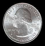 Монета США 25 центів 2013 р. Національний ліс Біла Гора, фото 3