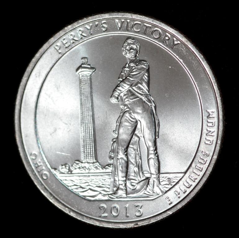 Монета США 25 центів 2013 р. Міжнародний меморіал миру "Перемога Перрі"
