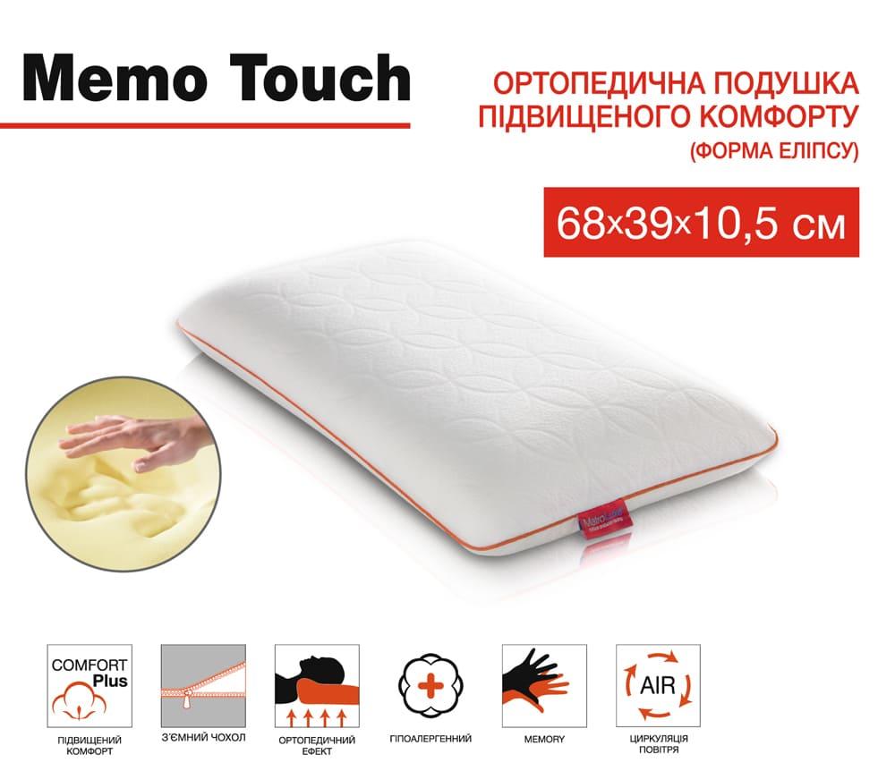 Подушка Memo Touch ортопедична (ТМ Матролюкс)
