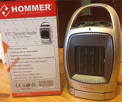 Керамічний нагрівач Hommer, тепловентилятор із поворотним механізмом, економний нагрівач