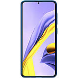 Nillkin Samsung Galaxy A71 A715 Super Frosted Blue Shield Чохол Накладка Бампер, фото 2