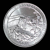 Монета США  25 центів 2014 р. Національний парк Шенандоа