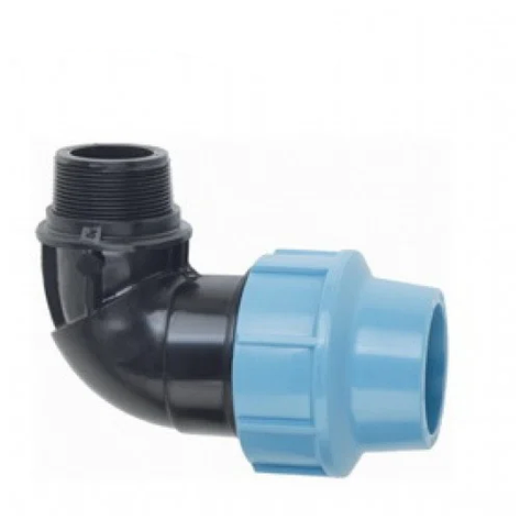 Коліно 32х1/2" різьба зовнішня для поліетиленових пнд труб (Santehplast), фото 1