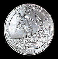 Монета США 25 центів 2016 р. Форт Молтри