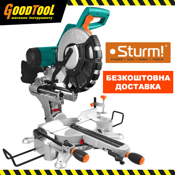 Пила торцювальна із протягненням ремінна 305 мм, 2200 Вт Sturm MS55305B