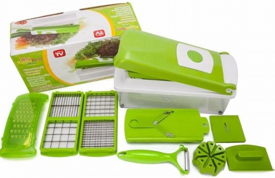 Овочерізка ручна багатофункціональна Nicer Dicer тертка шатківниця зі змінними насадками ОПТ