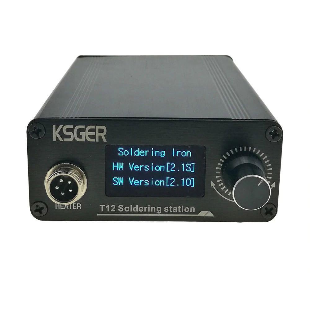 KSGER V2.1S OLED Паяльна станція на жалах Hakko T12 тонка передня панель