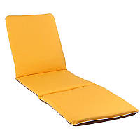 Матрац для лежака Trio тексилк 188x57x5 см Жовтий