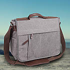 Сумка чоловіча Jiapeng месенджер сіра 556832G, фото 2