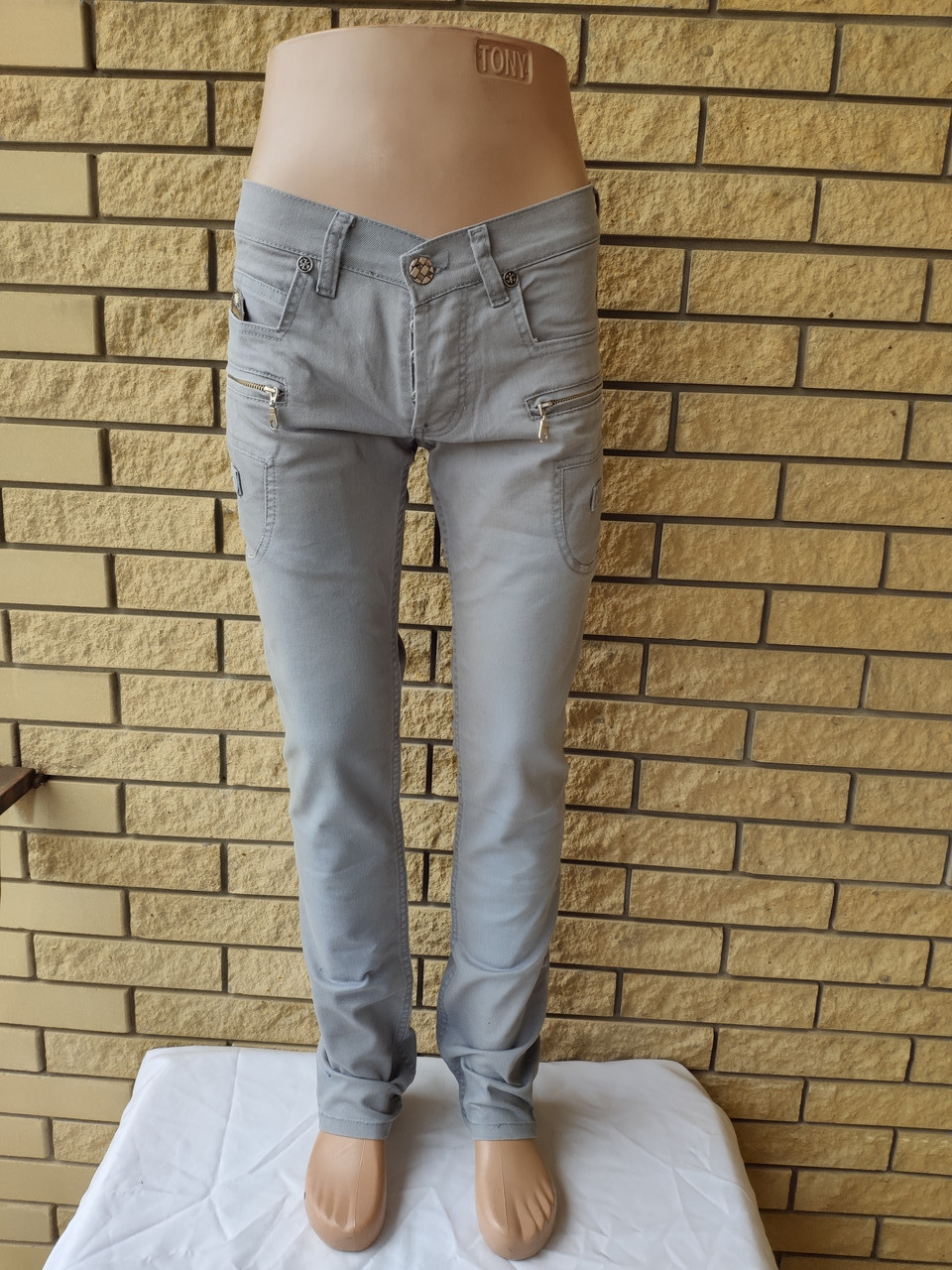 Джинси унісекс стрейчеві коттонові, маленький розмір NOVELTY, Туреччина