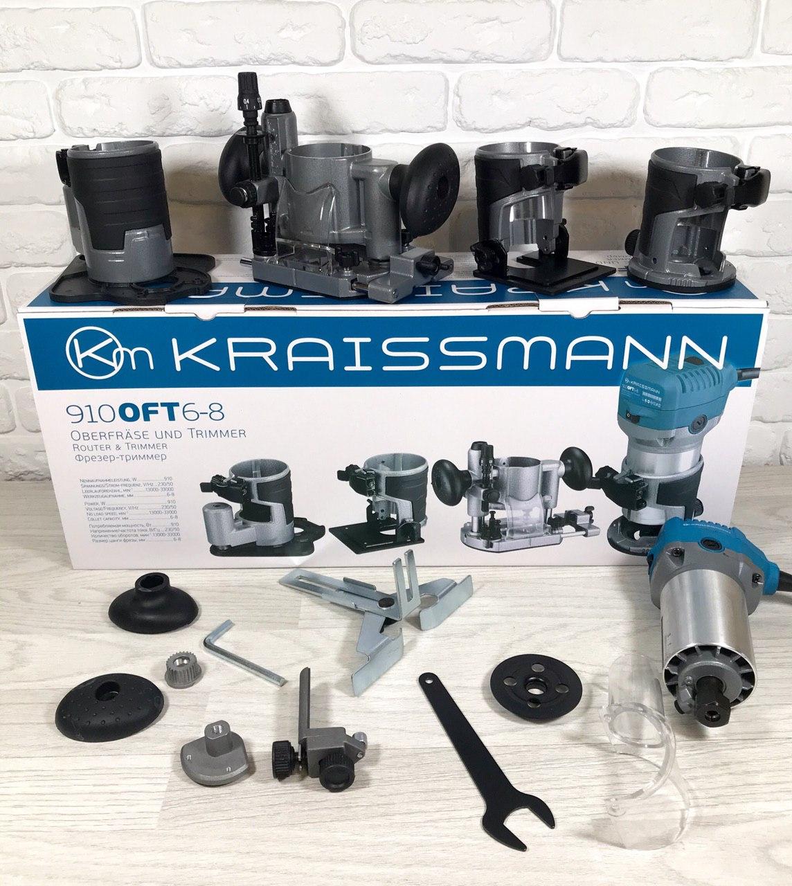 Фрезер KRAISSMANN 910 OFT 6-8(4 бази, цанги 6 і 8)®