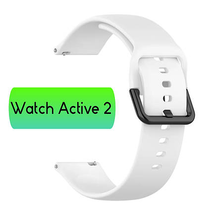 Ремінець для Galaxy Watch Active 2 (AC) White, фото 1