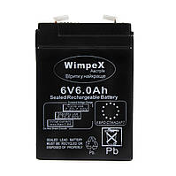 Аккумулятор 6 вольт 6 ампер (6V 6.0Ah) Wimpex