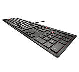 Ультратонка клавіатура Cherry KC 6000 Slim Black USB, фото 2